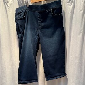 Gloria Vanderbilt Navy Denim Capris